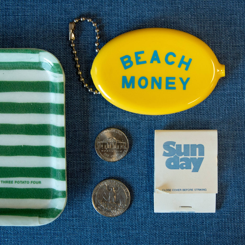 Beach Money Coin Pouch Keychain