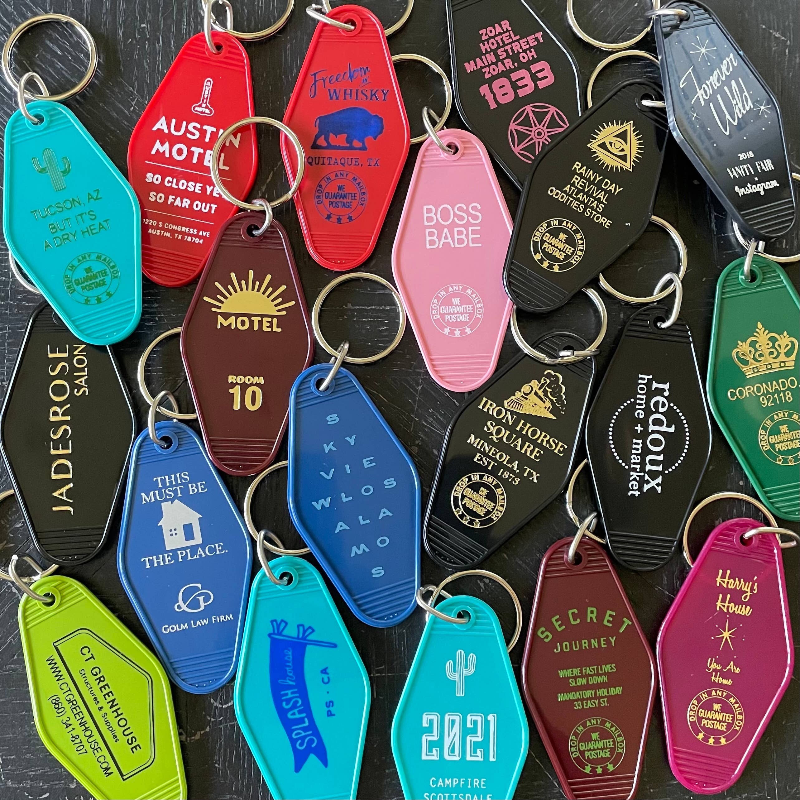 Topsail Island Motel Keychain