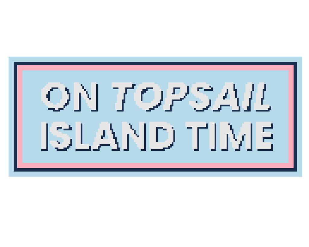 On Topsail Island Time Needlepoint Canvas