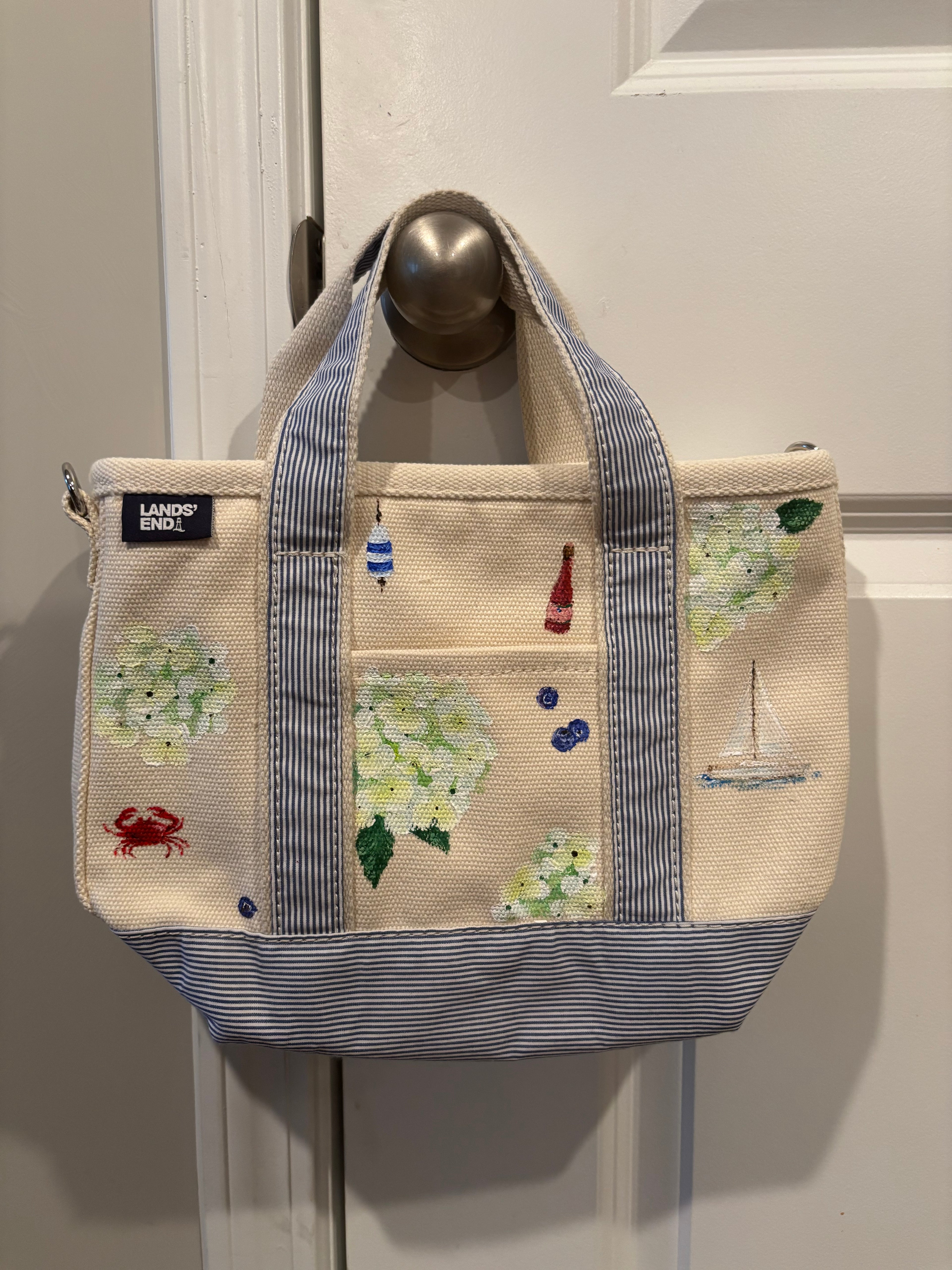 East Coast Summer Hand-Painted Tote