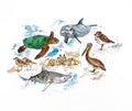 Topsail Island Animals Print