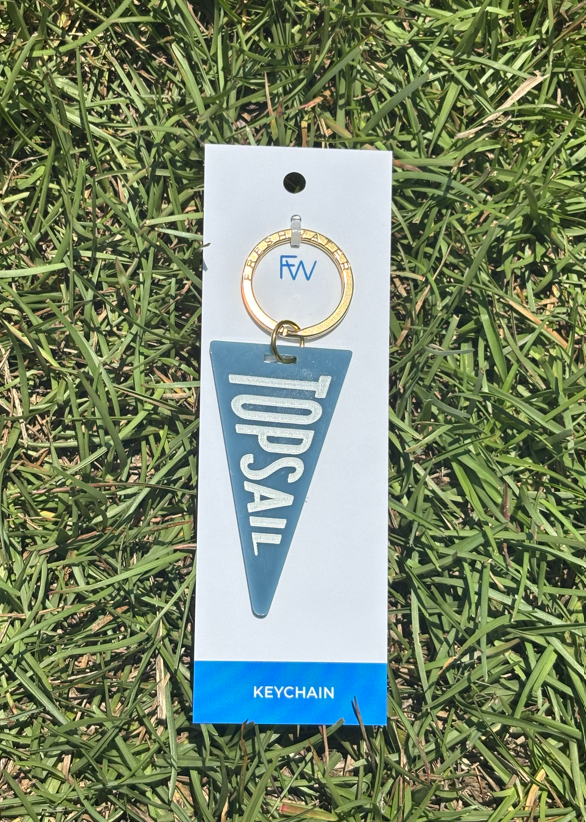 Topsail Pennant Flag Acrylic Keychain