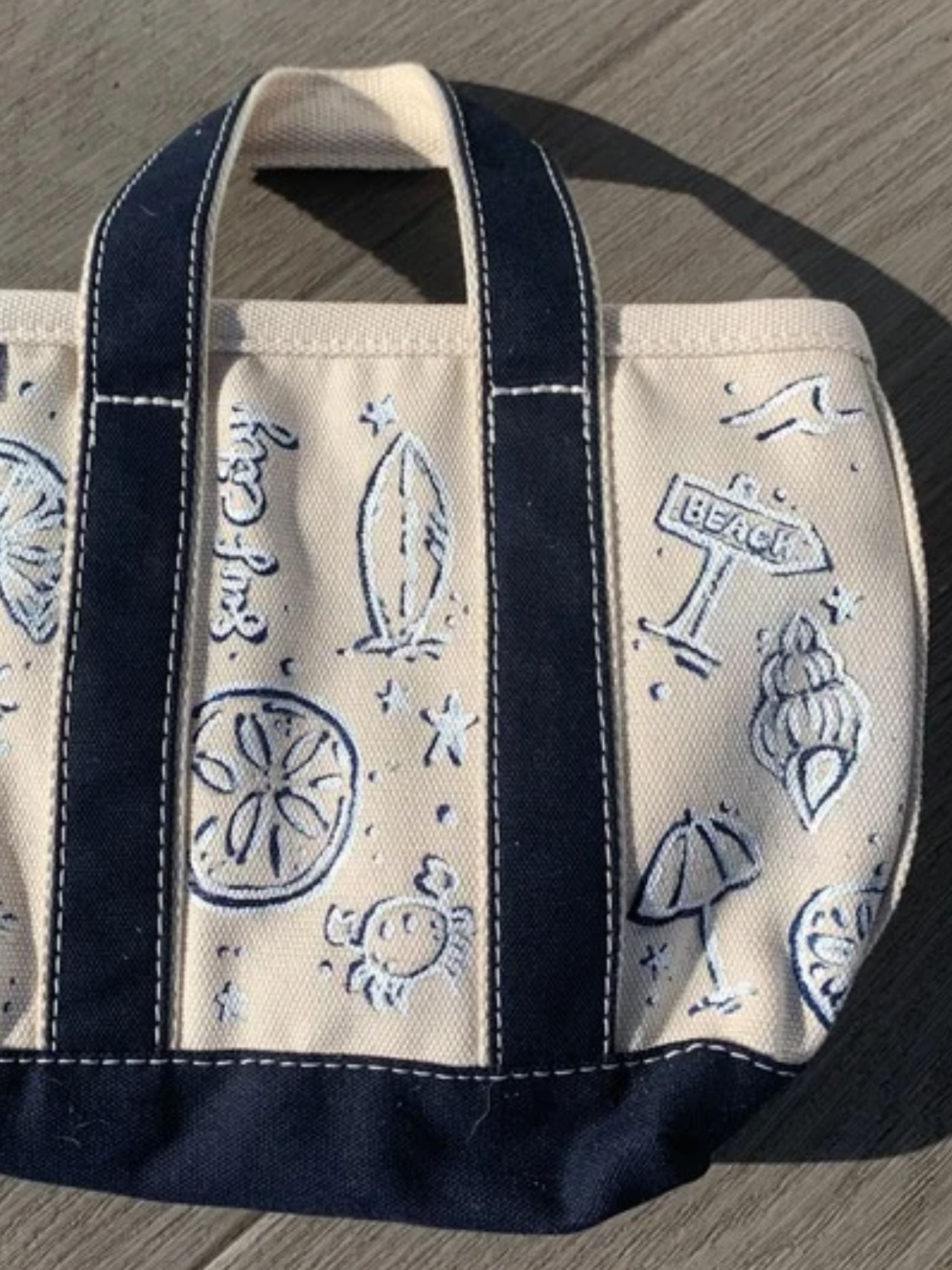 Custom Hand-Painted Medium Tote Bag