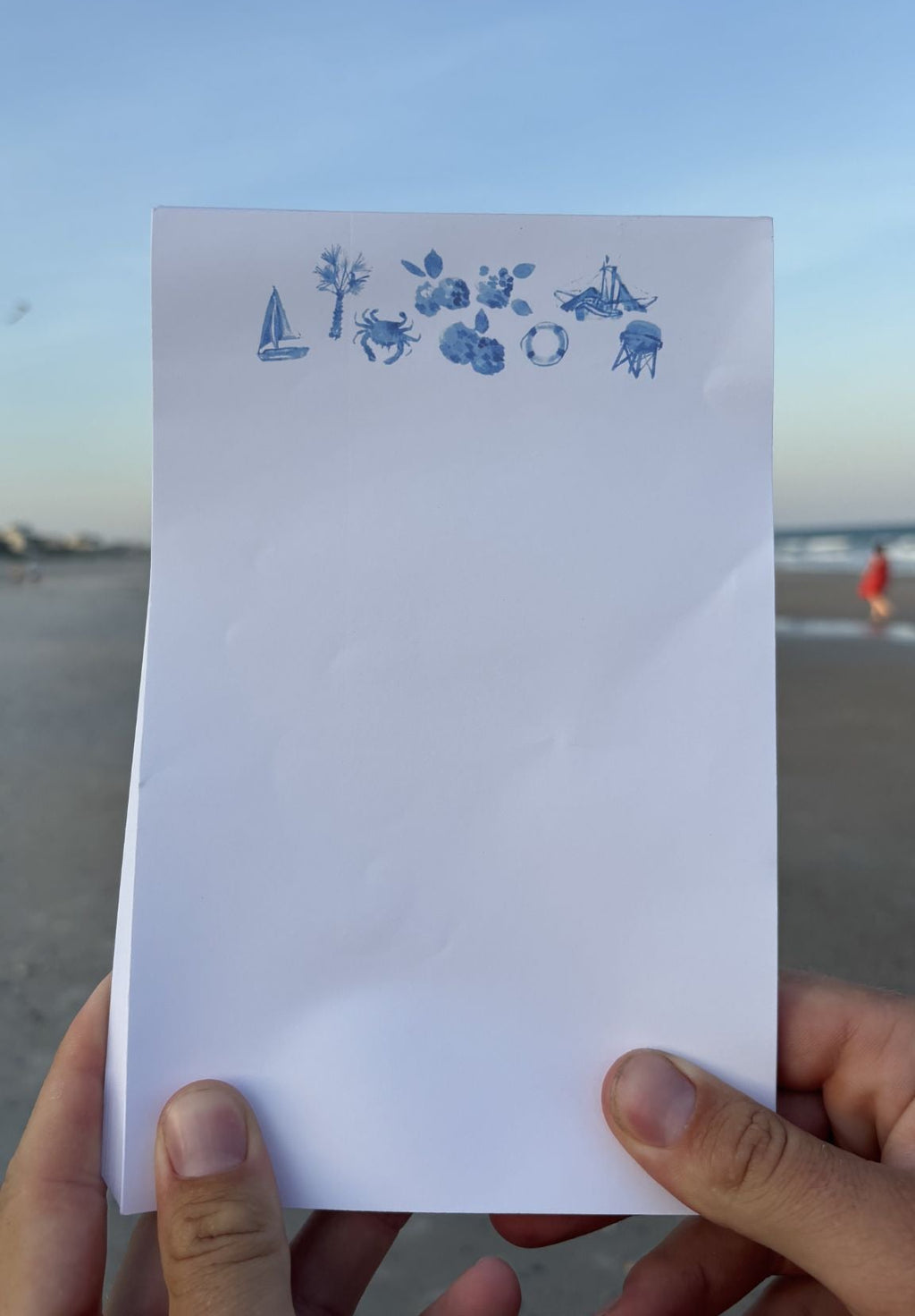 Coastal Motif Large Notepad