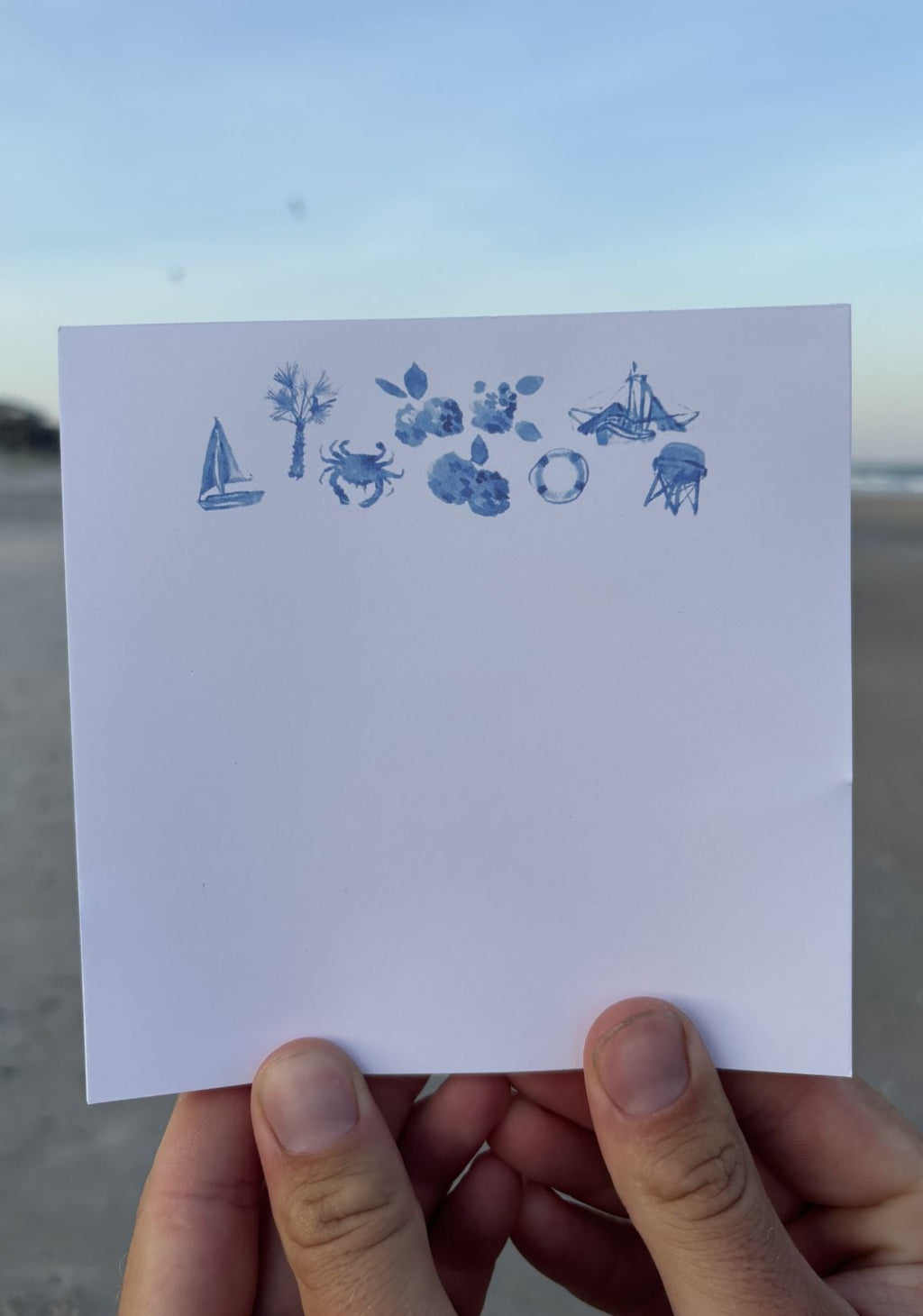 Coastal Motif Small Notepad