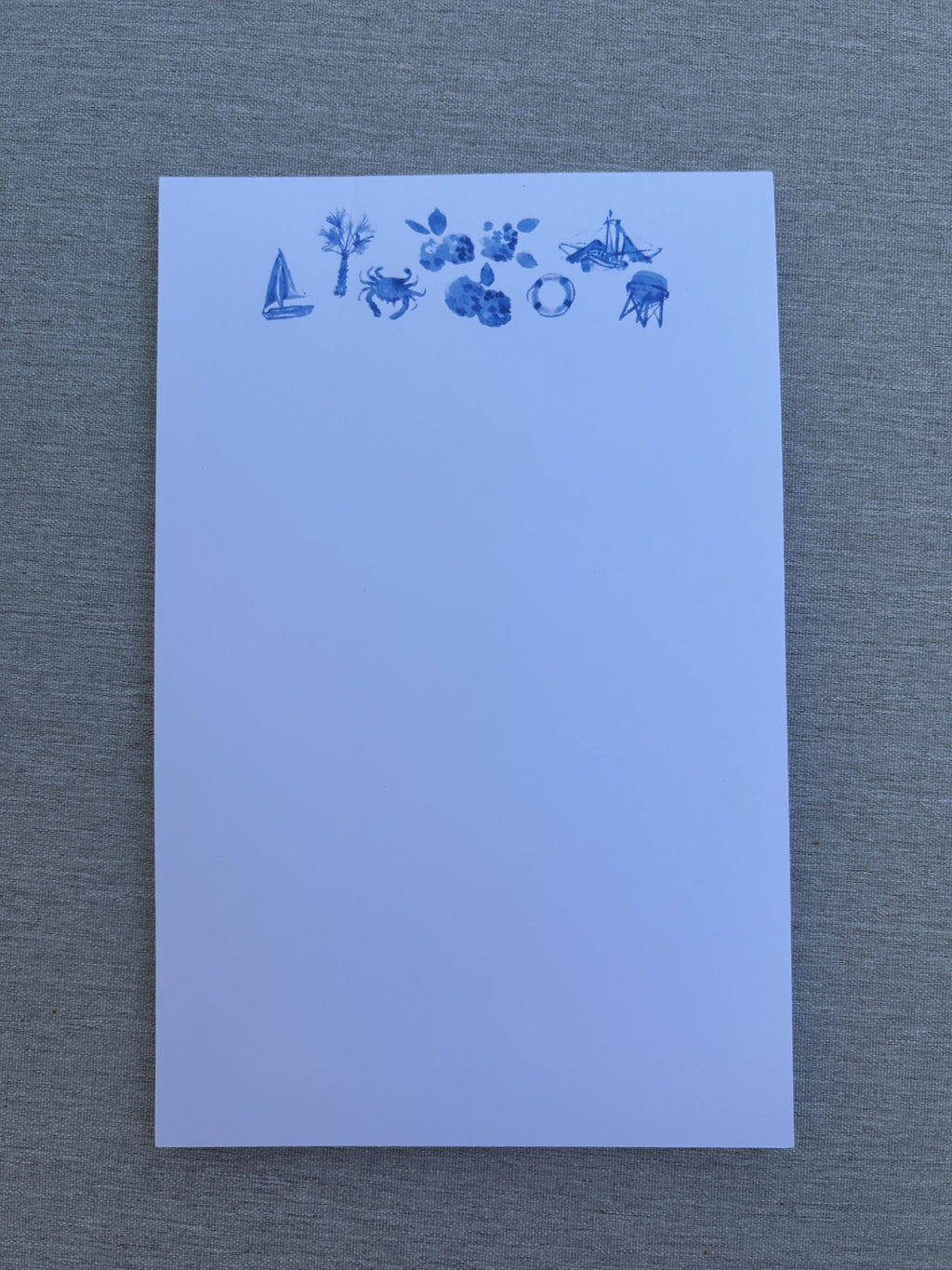 Coastal Motif Large Notepad