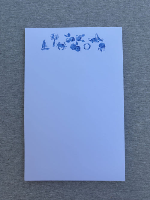 Coastal Motif Large Notepad