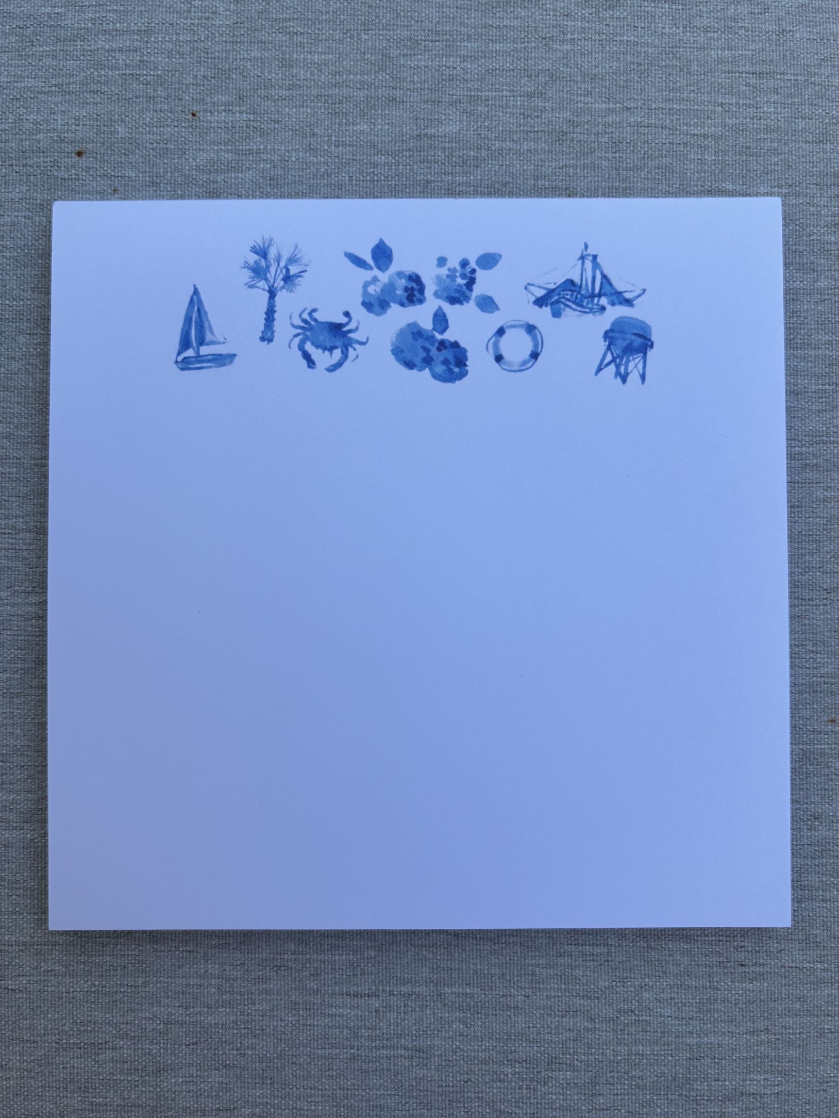 Coastal Motif Small Notepad