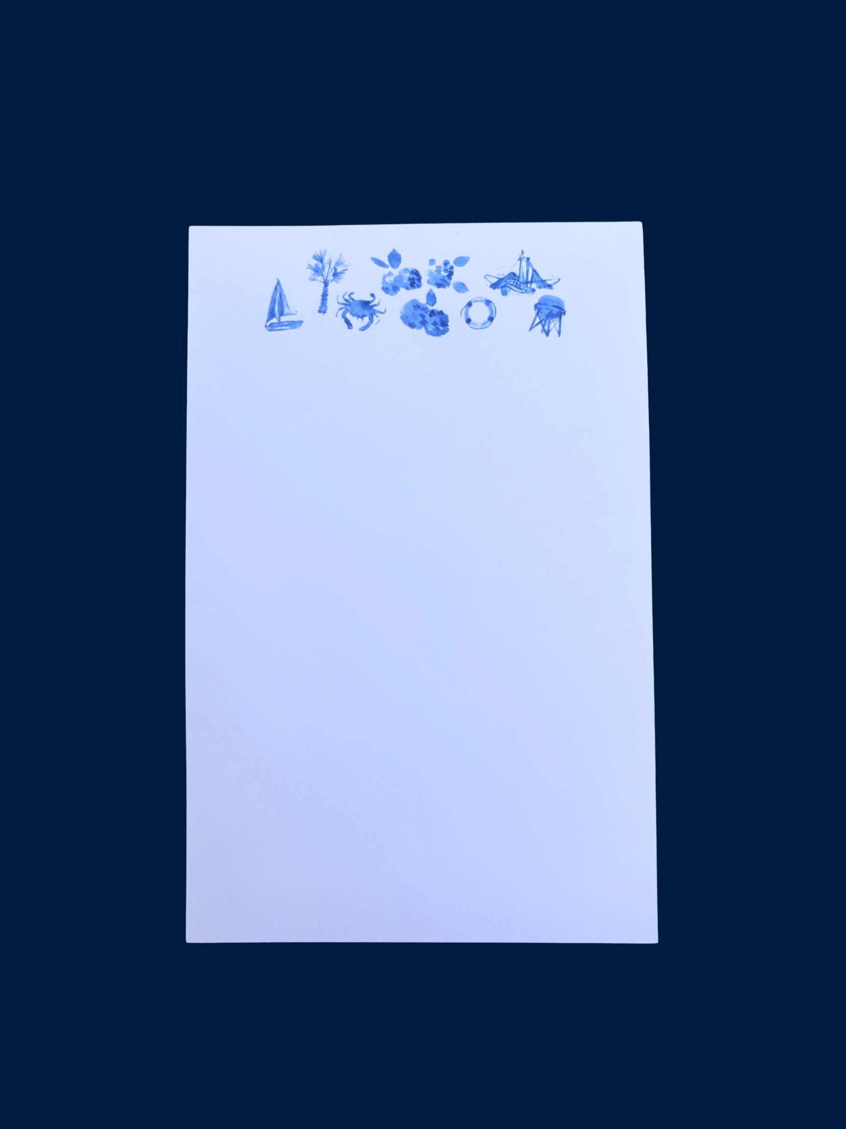 Coastal Motif Large Notepad