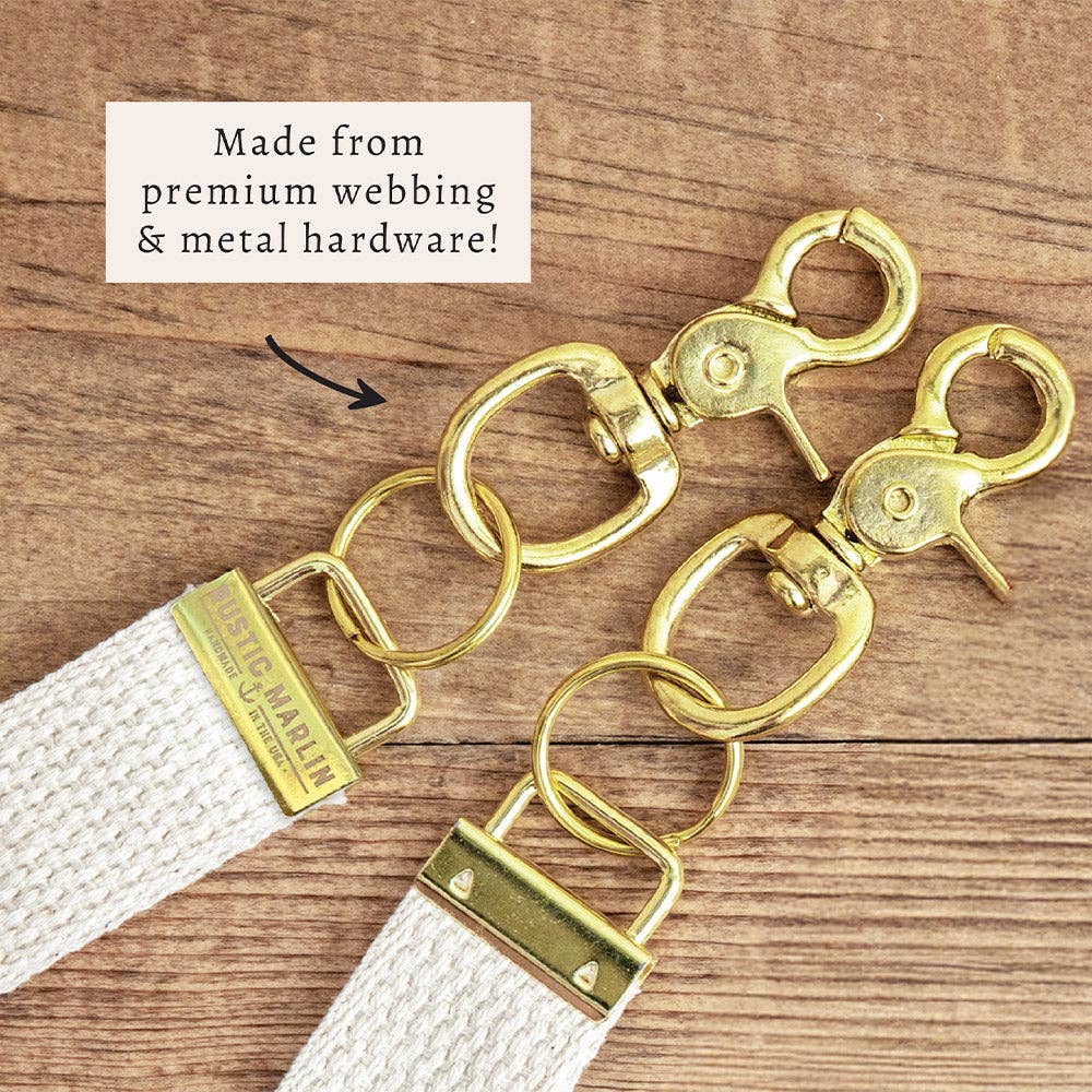 Topsail Lobster Stripe Keychain