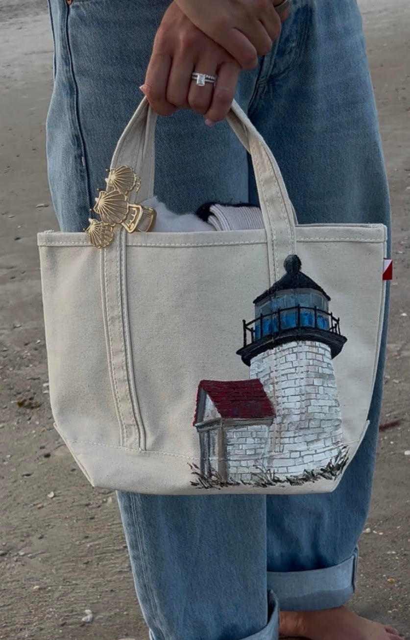 Custom Hand-Painted Mini Tote Bag