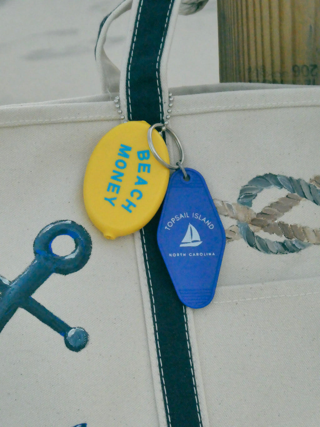 Topsail Island Motel Keychain